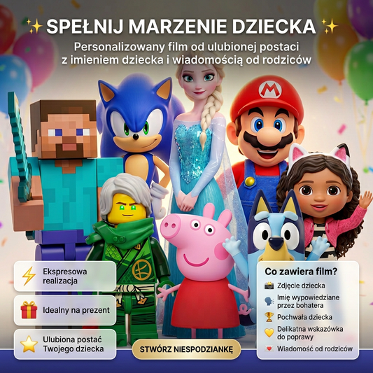 Personalizowany film od superbohatera (dla dziecka)